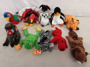 Lot Of 10 Beanie Babies