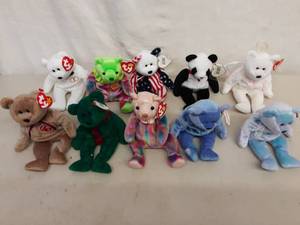 Lot Of 10 Beanie Babies