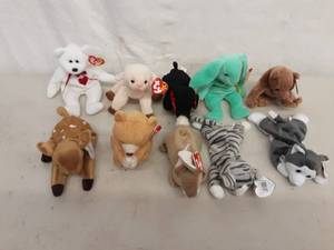 Lot Of 10 Beanie Babies