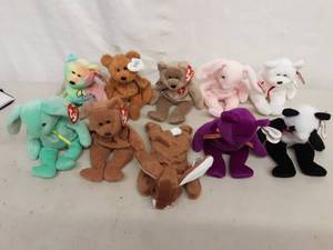 Lot Of 10 Beanie Babies