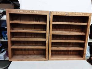 2-Oak Beanie Babie, Hotel Display Shelves 24w x 31h x 7d