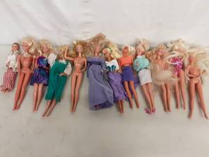 12 Assorted Barbie & Fashion Dolls