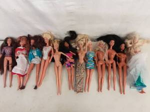 12 Assorted Barbie & Fashion Dolls