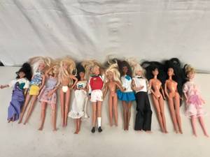 12 Assorted Barbie & Fashion Dolls