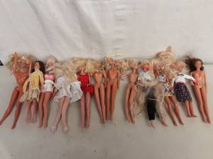 12 Assorted Barbie & Fashion Dolls