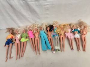 12 Assorted Barbie & Fashion Dolls