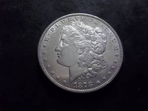 lot 2 image: 1878 S Morgan Silver Dollar