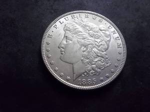 lot 9 image: 1885 Morgan Silver Dollar