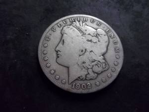 lot 28 image: 1902 S Morgan Silver Dollar
