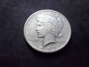lot 35 image: 1921 Peace Silver Dollar