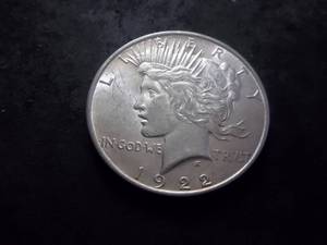lot 36 image: 1922  Silver Peace Dollar