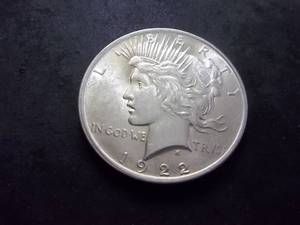 lot 37 image: 1922  Silver Peace Dollar