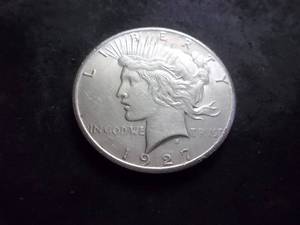 lot 45 image: 1927 Peace Silver Dollar