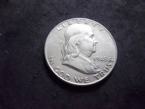 lot 49 image: 1948 Franklin Half Dollar