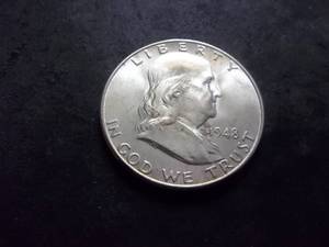 lot 50 image: 1948 D Franklin Half Dollar