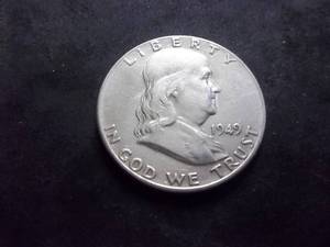lot 51 image: 1949 Franklin Half Dollar