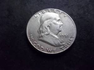 lot 56 image: 1951 Franklin Half Dollar