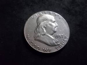 lot 68 image: 1957 Franklin Half Dollar