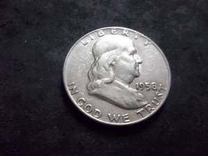 lot 71 image: 1958 D  Franklin Half Dollar