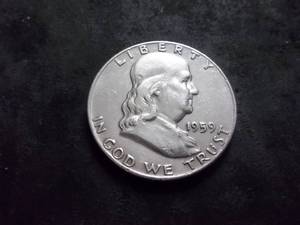 lot 73 image: 1959 Franklin Half Dollar