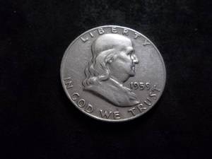 lot 74 image: 1959 D Franklin Half Dollar