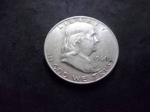 lot 76 image: 1960 D Franklin Half Dollar