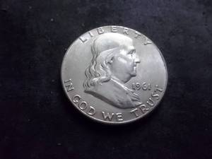 lot 77 image: 1961 Franklin Half Dollar