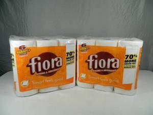12 New Giant Rolls of Fiora Paper Towels