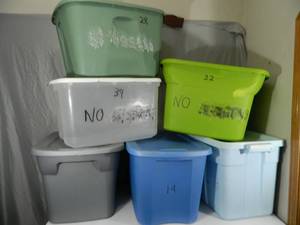 6 Totes with Lids