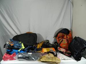 Large Assortment of Bags, Purses, More