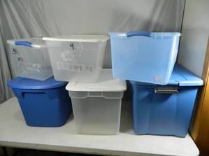 6 Totes with Lids