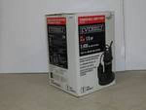 lot 112 image: Everbilt 13 HP Aluminum Submersible Sump Pump with Tether, SBA033BC.