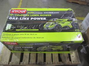 lot 2 image: Ryobi 40V 20in. Brushless Mower- Battery & Charger Not Included RY40108