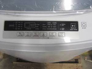 lot 12 image: Magic Chef 3.0 cu. ft. Compact Top Load Washer with Stainless Steel Drum in White MCSTCW30W4