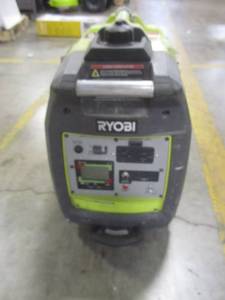 lot 14 image: Ryobi Bluetooth 2,300-Watt Super Quiet Gasoline Powered Digital Inverter Generator RYI2300BTA