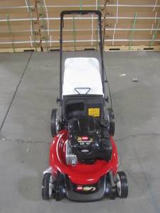lot 29 image: Toro Recycler 21 in. Briggs and Stratton High Wheel Gas Walk Behind Push Mower 21320