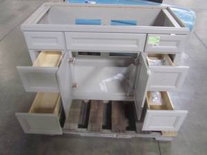 lot 64 image: Diamond FreshFit Calhoun Freestanding Cloud Gray x 21-in Actual 48-in x 21-in) R17 VSDB48