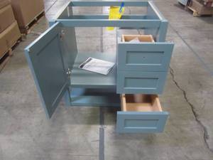 lot 73 image: Home Decorators Collection Lanceton 30 in. W x 22 in. D x 34 in. H Bath Vanity - Cabinet Only - LT30-SE