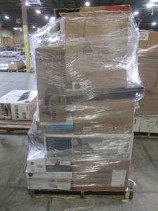 lot 80 image: WHOLESALE MIXED PALLET OF SINKS, FAUCETS AND BATHROOM DECOR