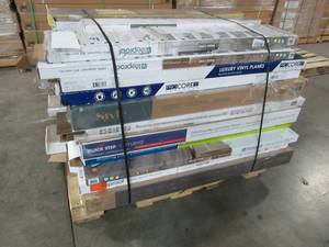 lot 214 image: WHOLESALE MIXED PALLET OF MISCELLANEOUS FLOORING