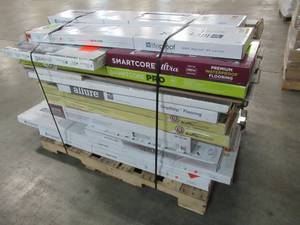 lot 215 image: WHOLESALE MIXED PALLET OF MISCELLANEOUS FLOORING