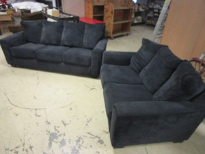 lot 101 image: ASHLEY FURNITURE SOFA AND LOVE SEAT