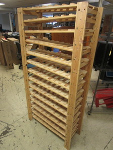 lot 129 image: SOLID WOOD WINE RACK