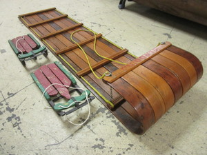 lot 156 image: GLADDING TOBOGGAN