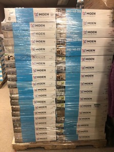 Tall pallet with assorted Moen Faucets for Parts or Repair