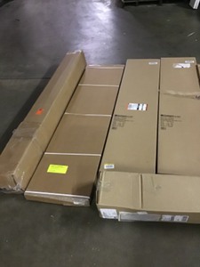 WHOLESALE MIXED PALLET OF SHELVES, RUGS,OVERSTOCK,DISPLAY AND CUSTOMER RETURNS