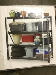 GLADIATOR 72 in. H x 77 in. W x 24 in. D 4-Shelf Welded Steel Garage Shelving Unit