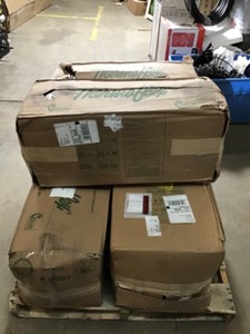 Pallet whit Thermaflex MKE 7 in. x 25 ft. HVAC Ducting - R8.0 not used