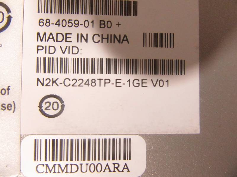 lot 78 image: Cisco Nexus 48 Port Switch N2K-C2248TP-E-1GE
