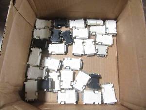 lot 30 image: Box of PC cable adapters